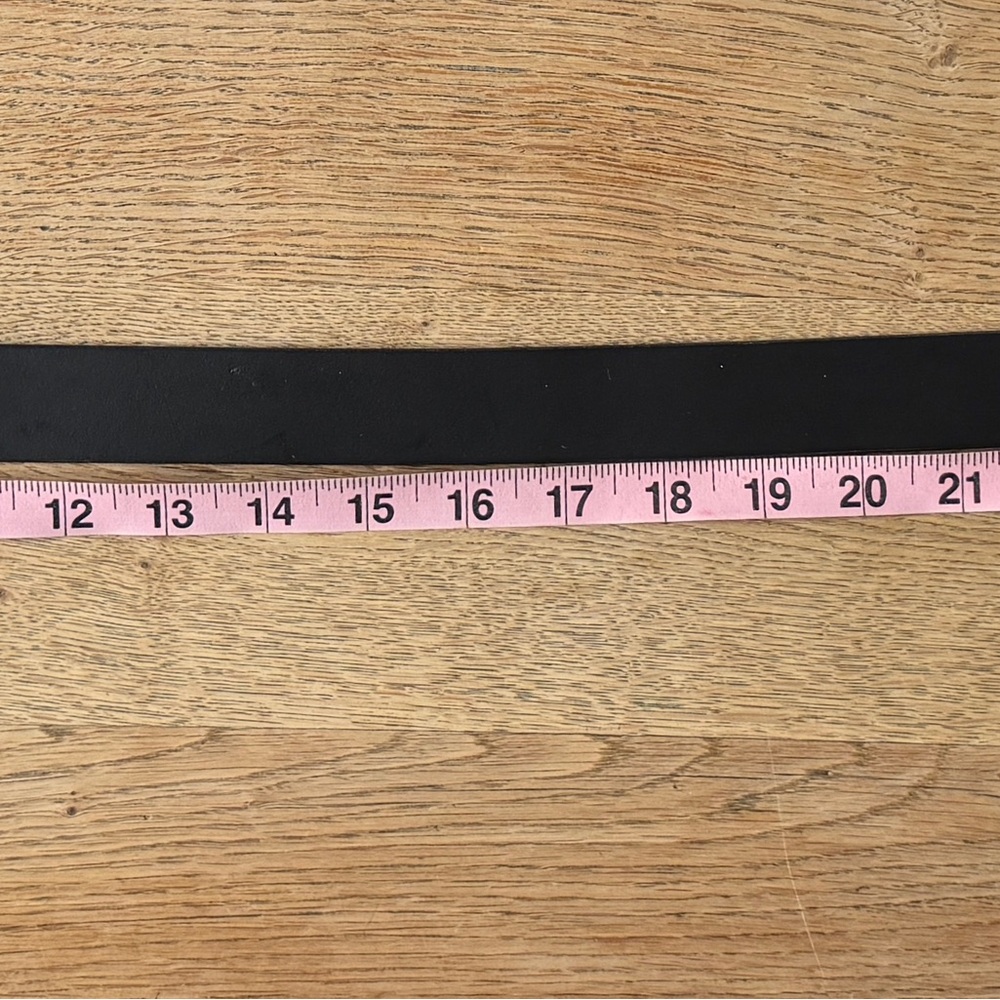 GAP Boys Black Leather Belt w/ Silver Buckle- L - Picture 5 of 8